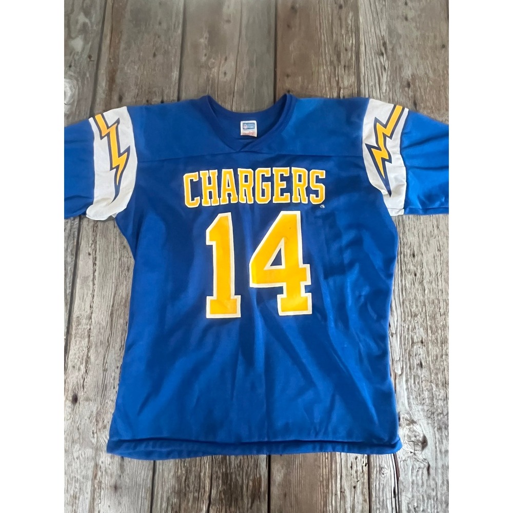 Vintage Rawlings San Diego Chargers Dan Fouts 14 Jersey Mens Large 42-44 USA